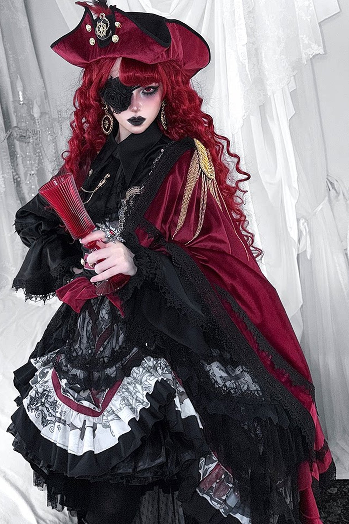 Rose Night Flight Gothic Cape Set