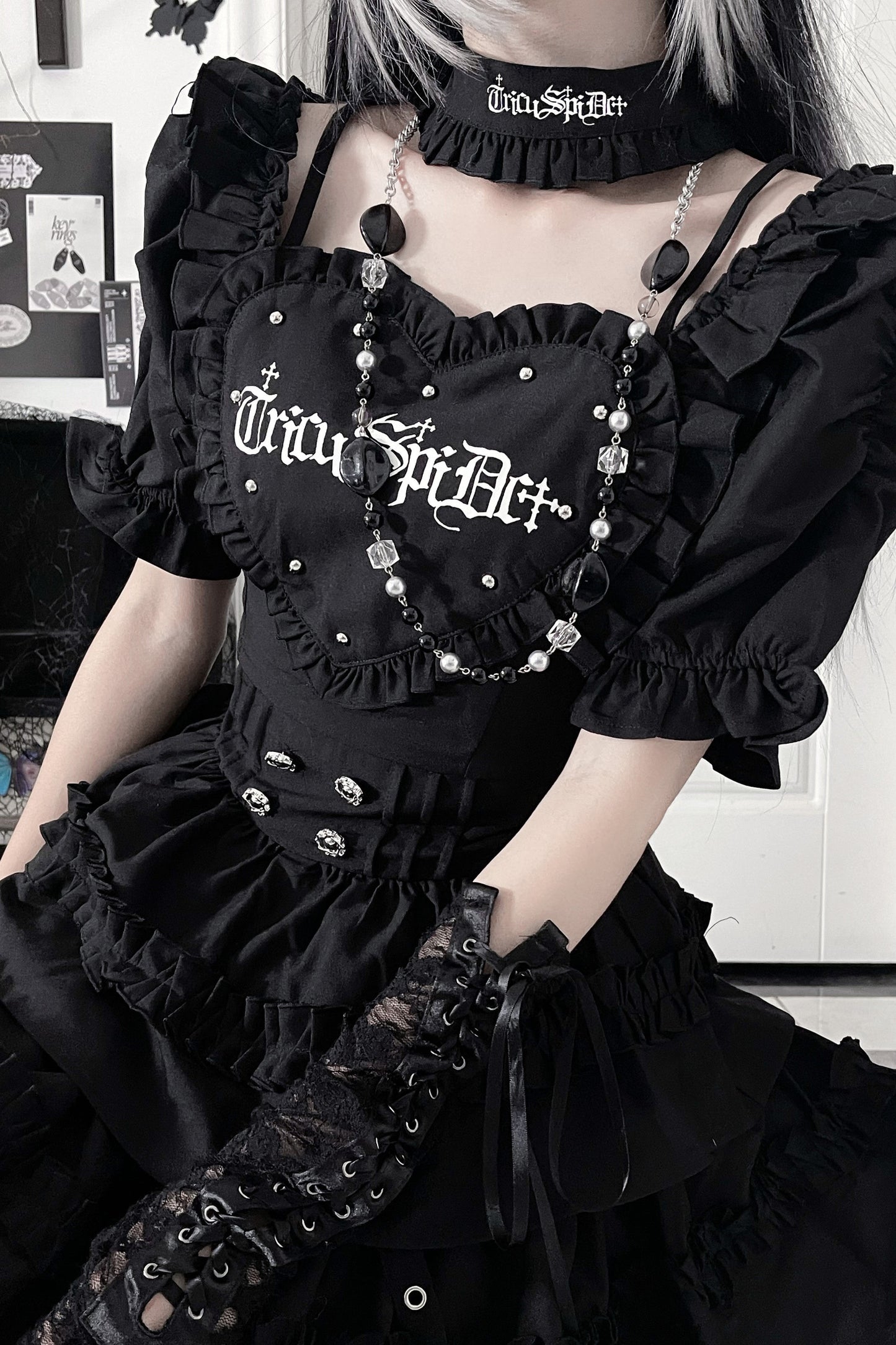 Subculture Gothic Print Dress