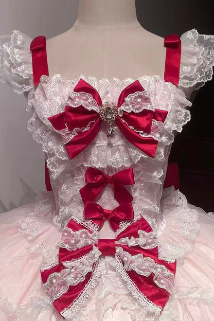 Cotton Candy Ribbon Princess Dress