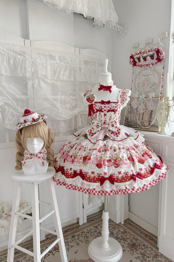Sweet Strawberry Bear Lolita Dress