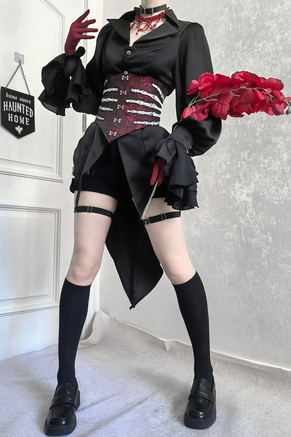 Hand Bone Waistband Corset