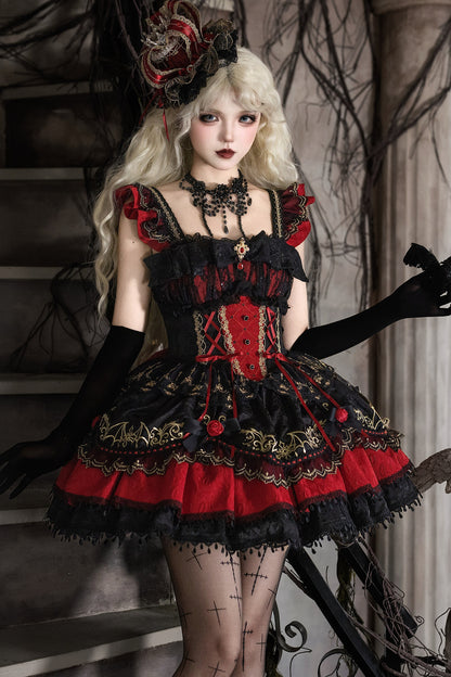 Süßes cooles Lolita-Kleid im Gothic-Stil