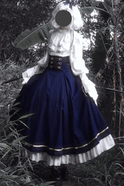 Royal Academy ensemble robe longue et cape