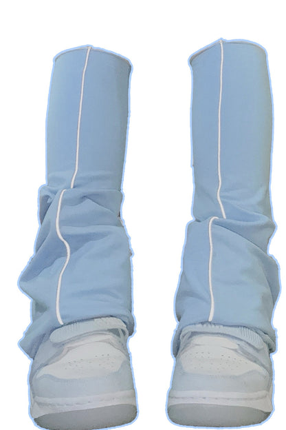 Reflective Lamb Hoof Pleated Leg Warmers