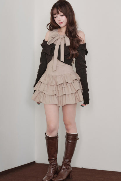 Multi-Layered Knit Top and Dress Set