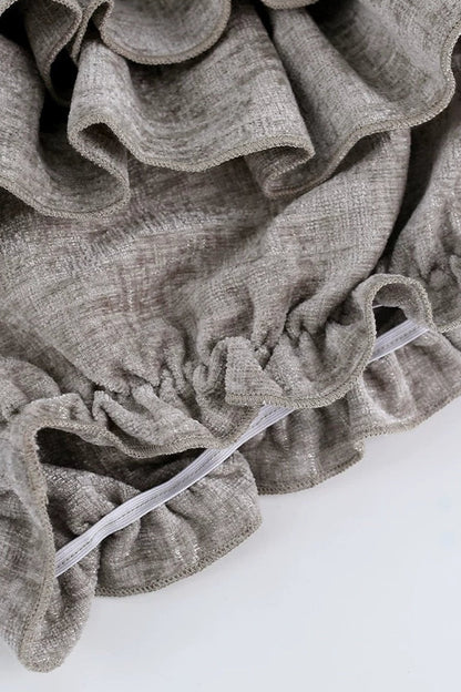 Gray Cat Ear Jacket with Tiered Cake Skirt Set-Up