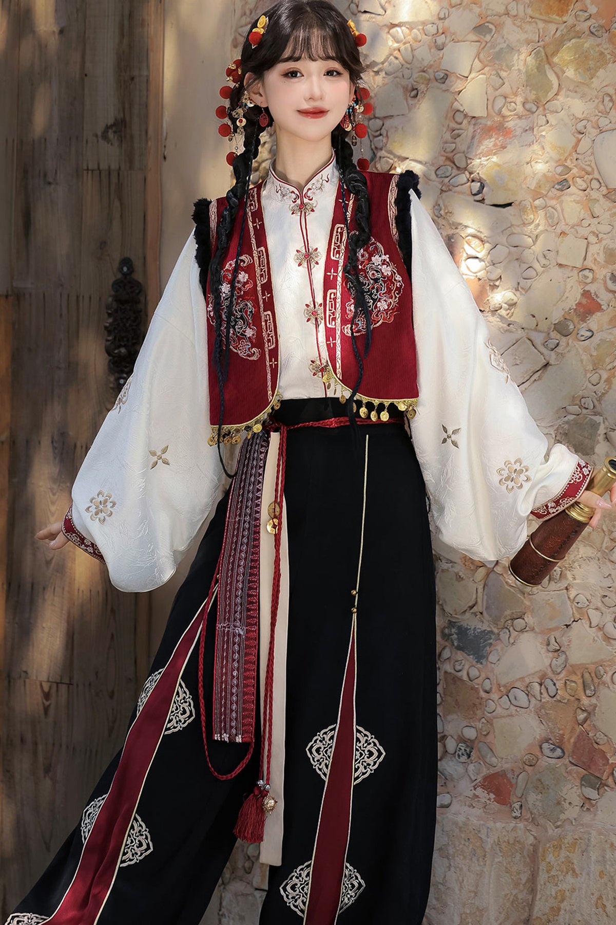 Ethnic Vest and Pants Set-Up