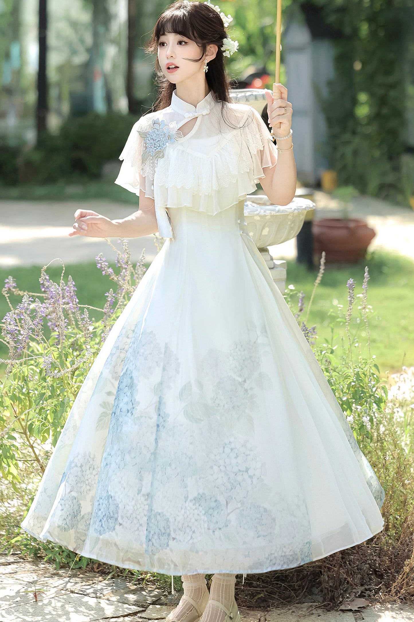 紫陽花チャイナプリンセスドレス