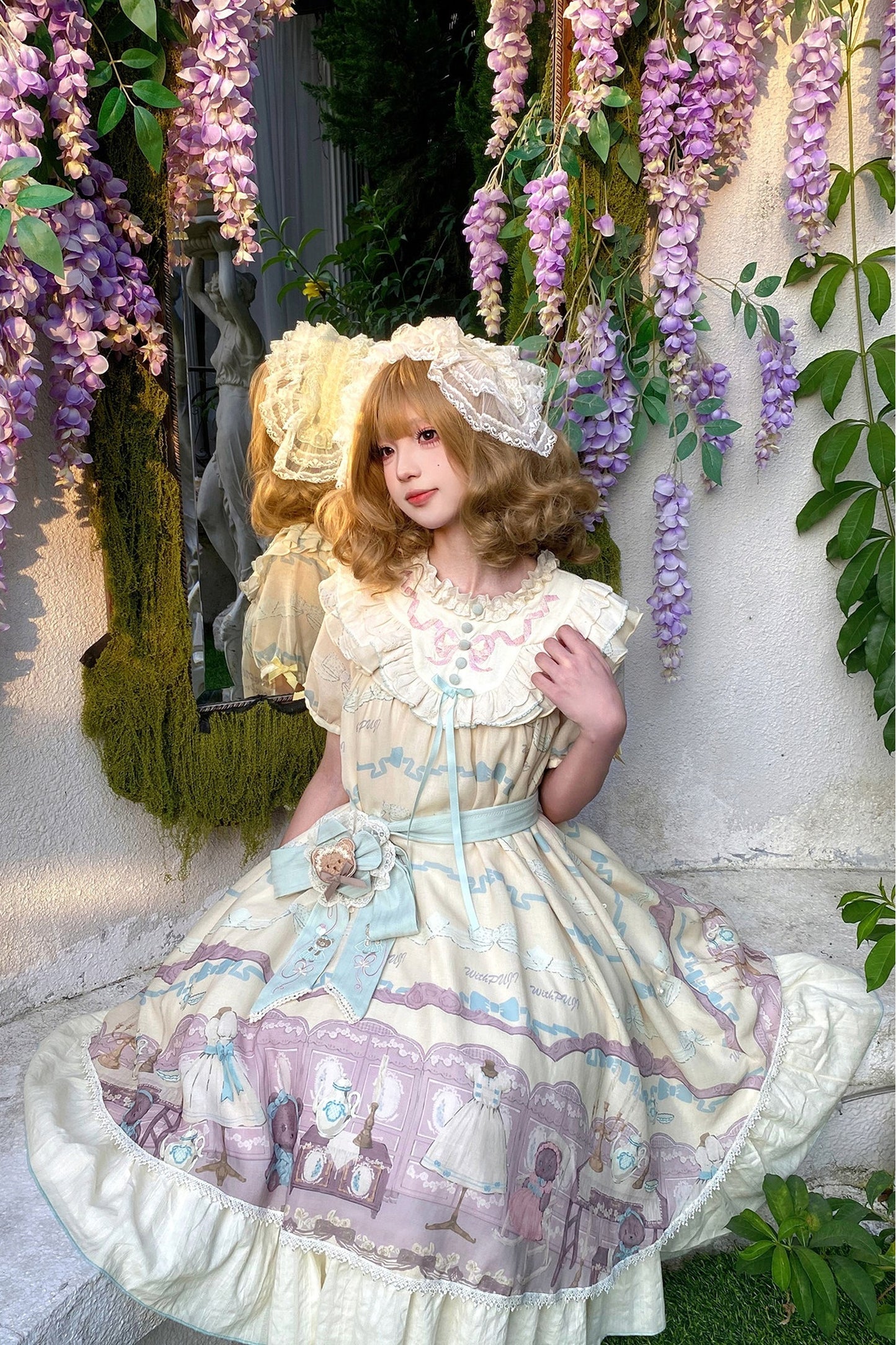 Teddy Bear Print Doll Lolita Dress