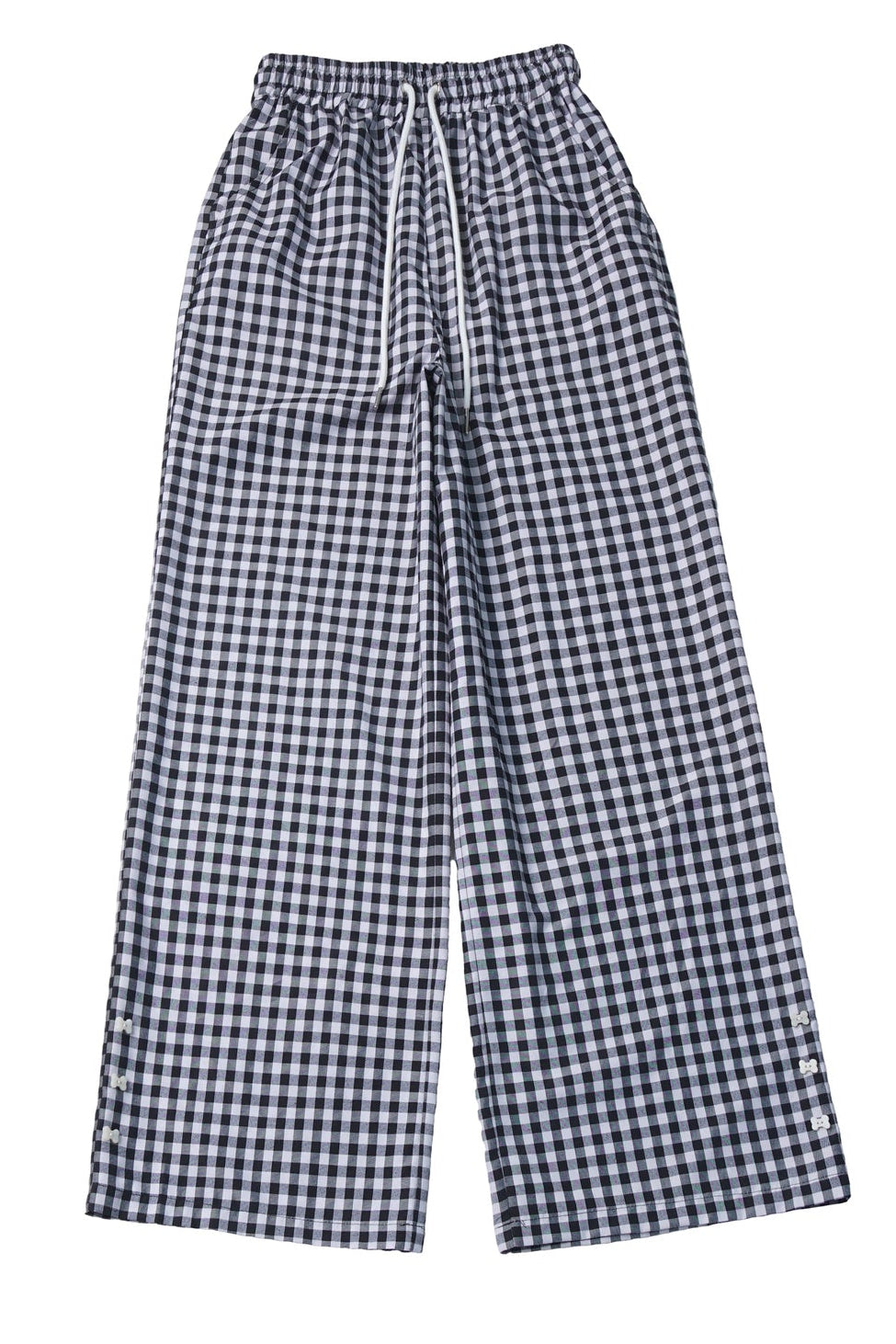 Completo top a maniche lunghe e pantaloni con stampa cucciolo e motivo scozzese