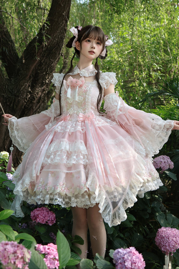 Sugar Blossom Chinese Lolita Dress