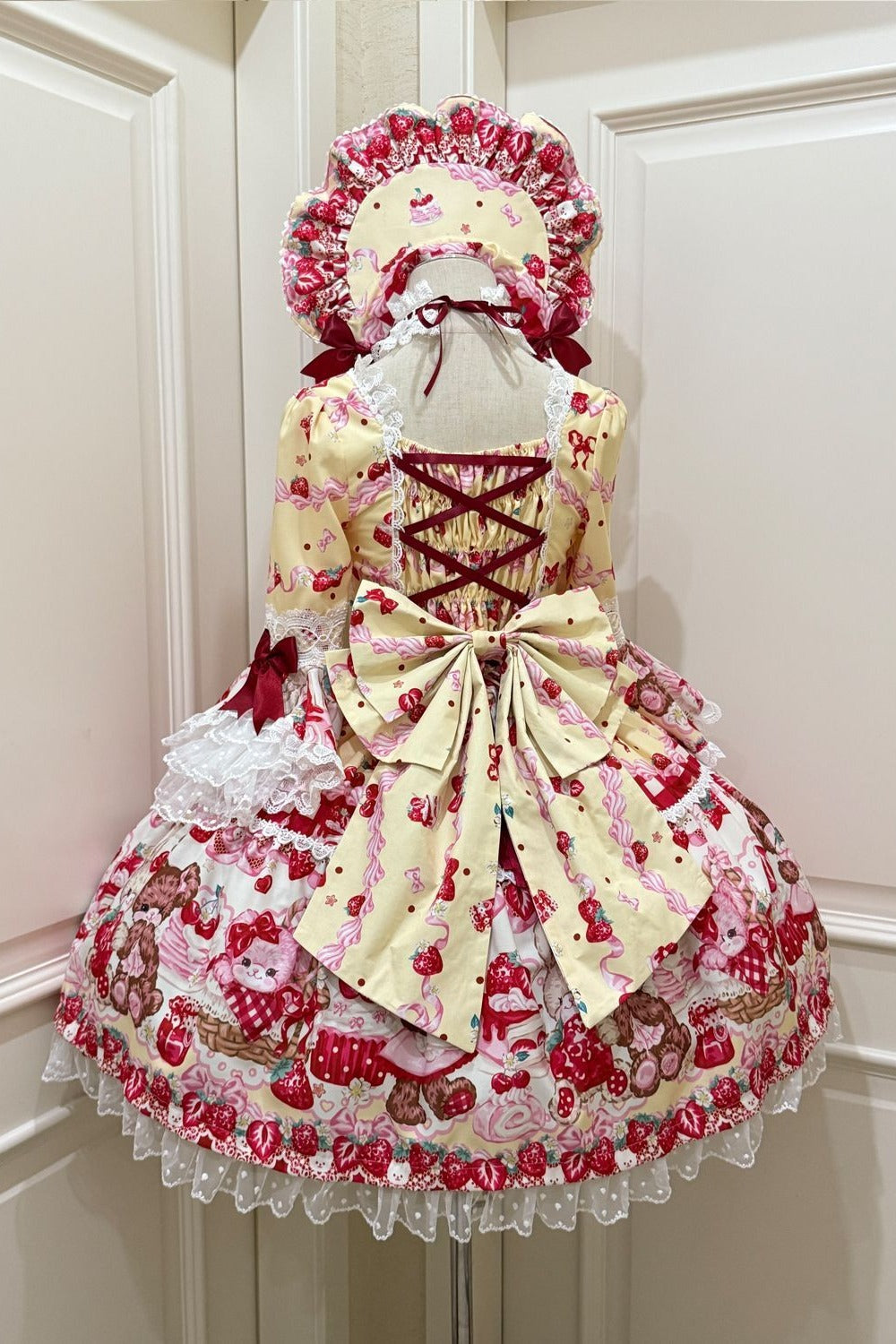 Berry Rabbit Bear Long Sleeve Dress