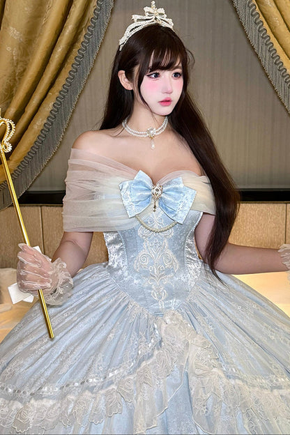 ブループリンセスロリータドレスセット