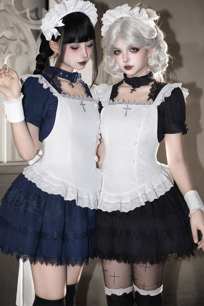 Dark Gothic Maid Lolita Set