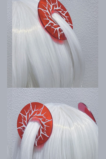 Transparent Hollow Circle Double Ponytail Hair Clip
