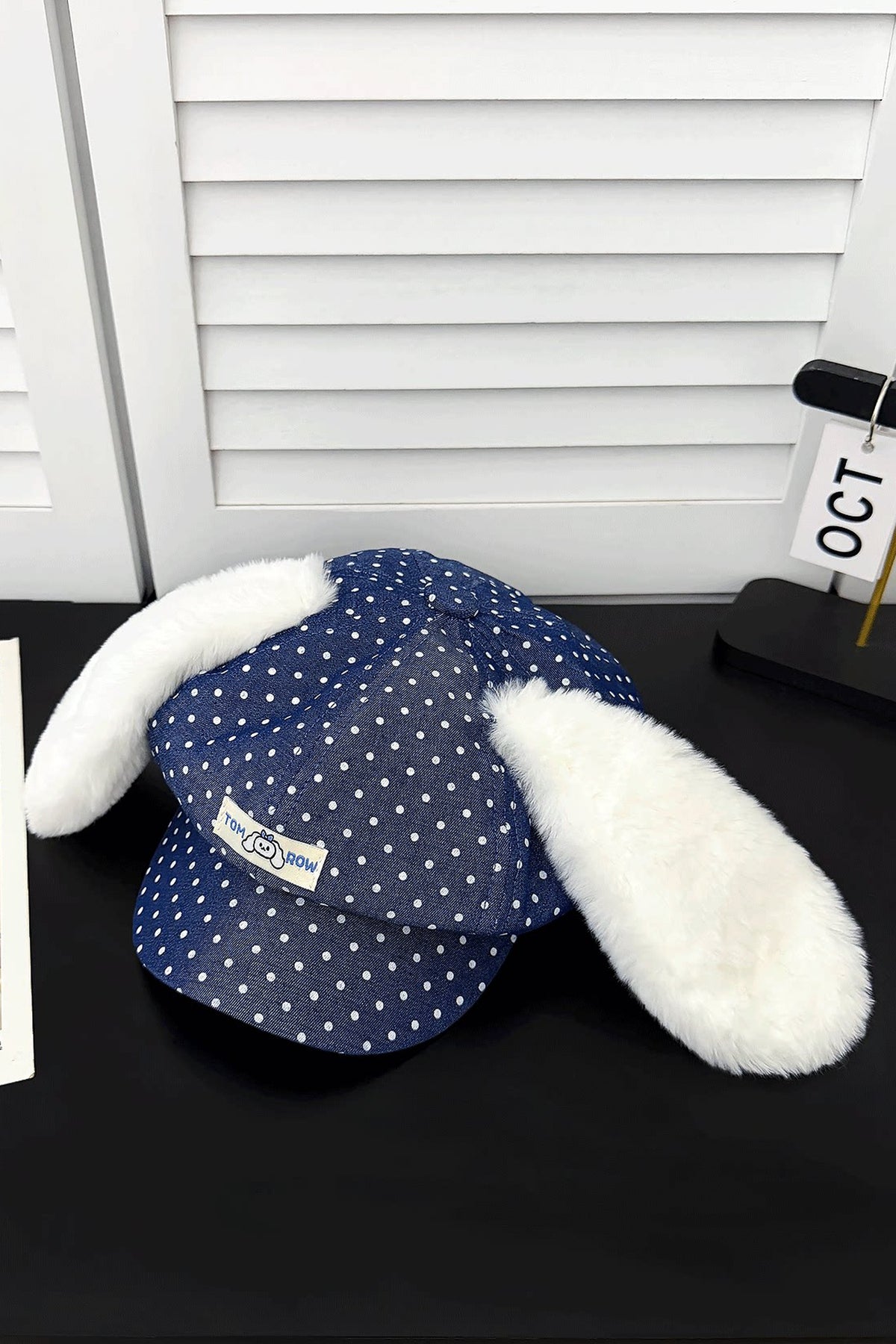 Long-Eared Plush Octagonal Newsboy Cap