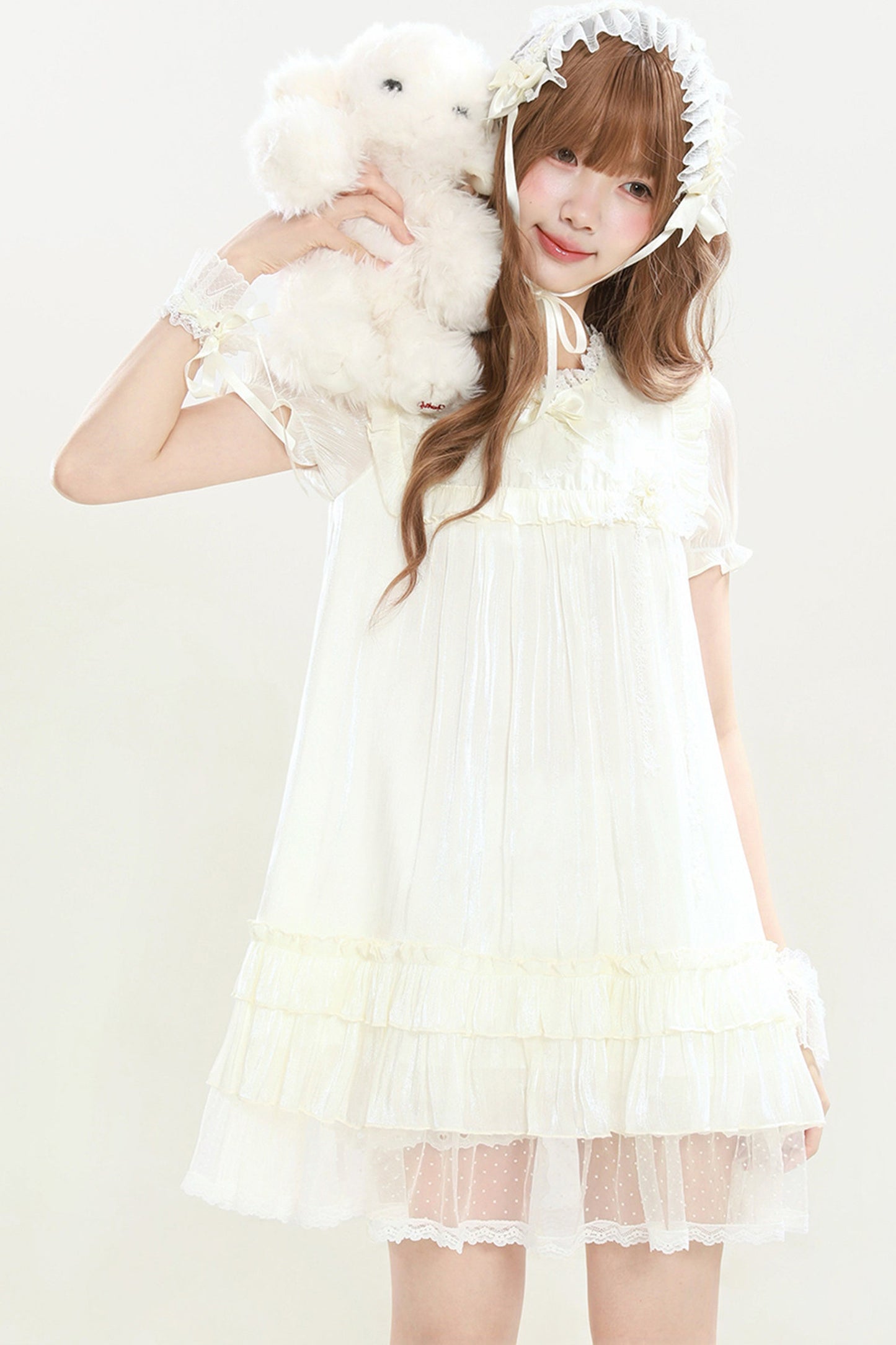 儚げ天使のレースドールワンピース