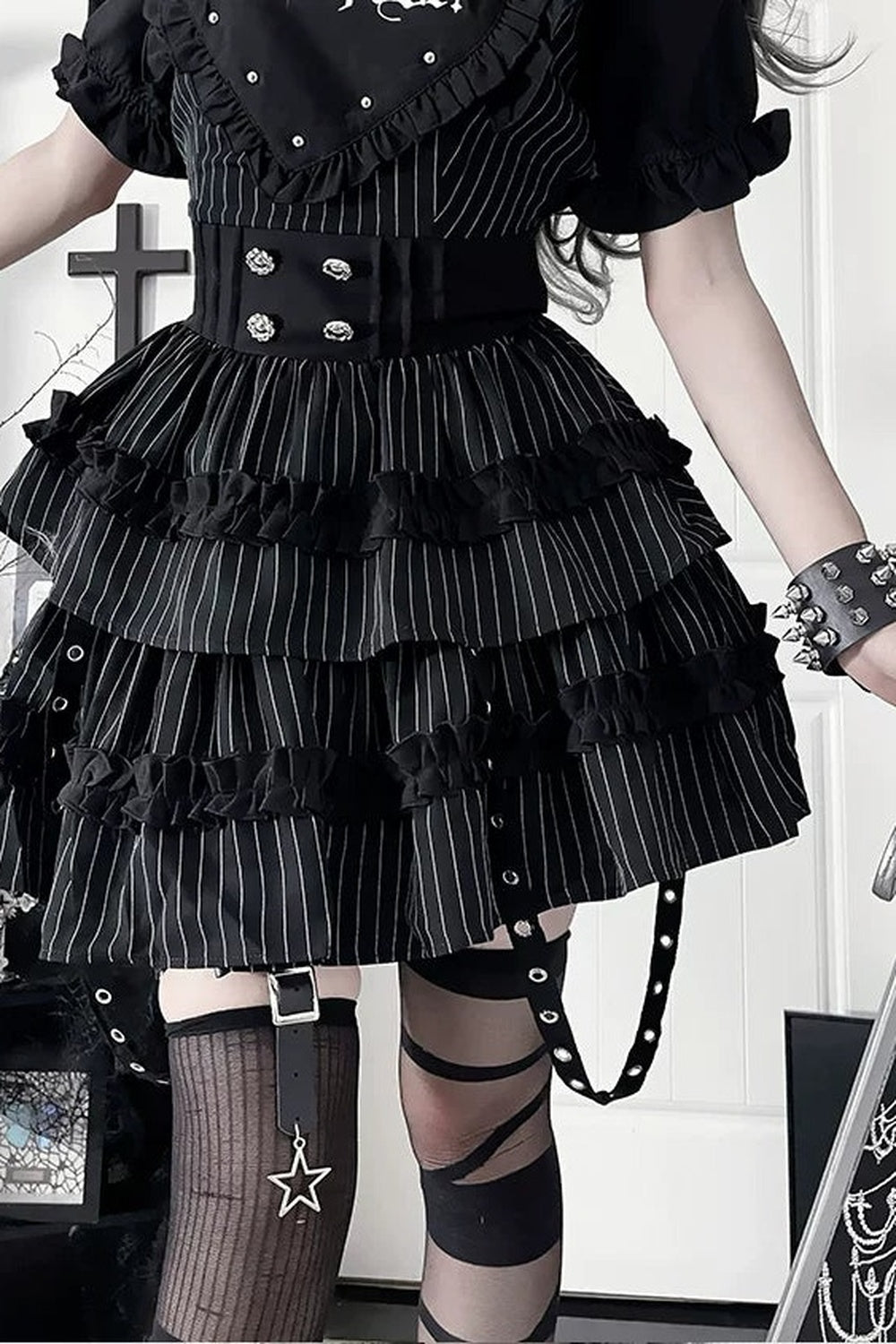 Subculture Gothic Print Dress
