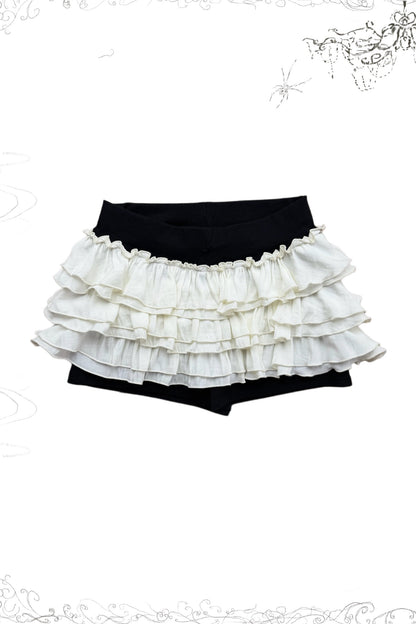 Soft Gothic Ruffle Puff-Sleeve Blazer Set-Up