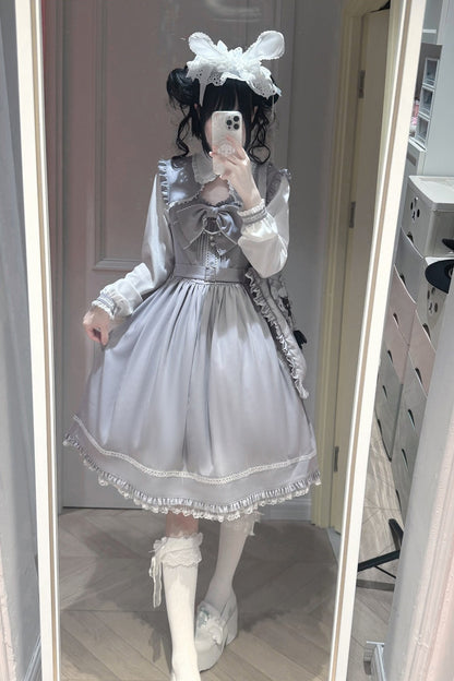 Moonlight Trio Lace Bow Dress