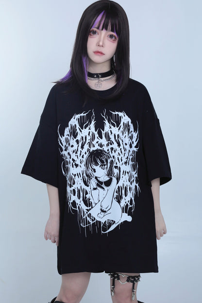 地雷セーラーオーバーTシャツ