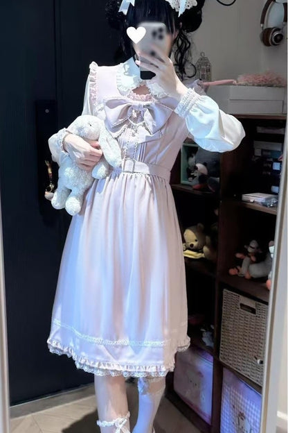 Moonlight Trio Lace Bow Dress
