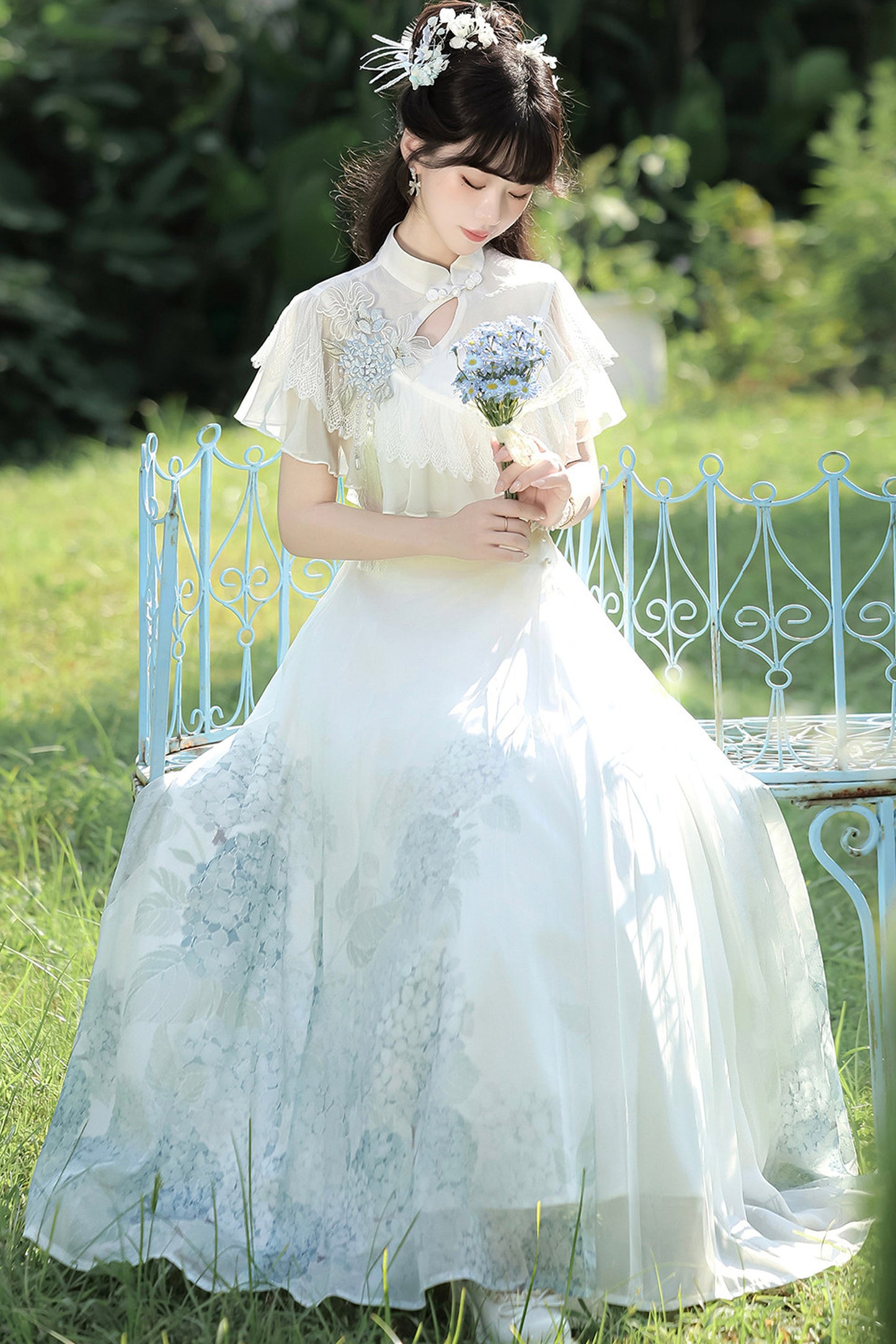 紫陽花チャイナプリンセスドレス