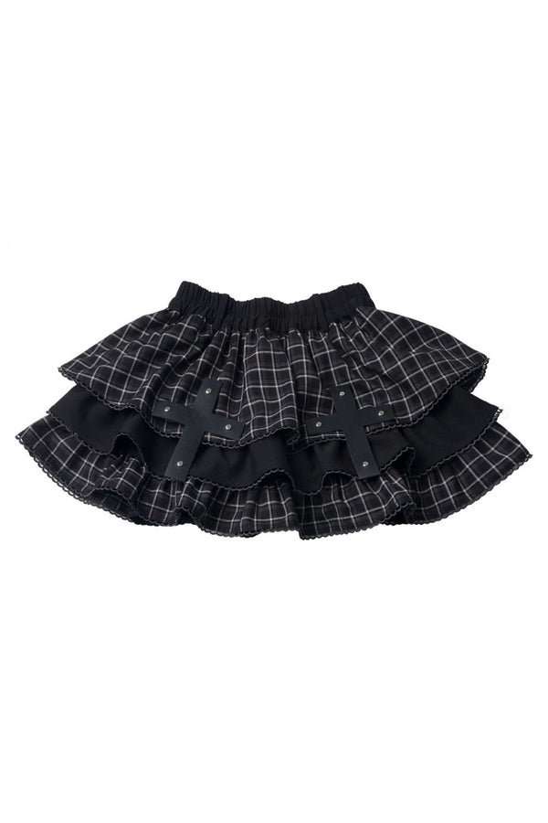 Cross Checked Doll Dress + Top + Skirt