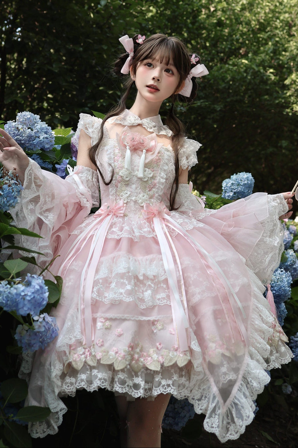 Sugar Blossom Chinese Lolita Dress
