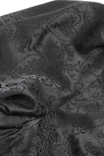 Chemise gothique à laçage et manches princesse