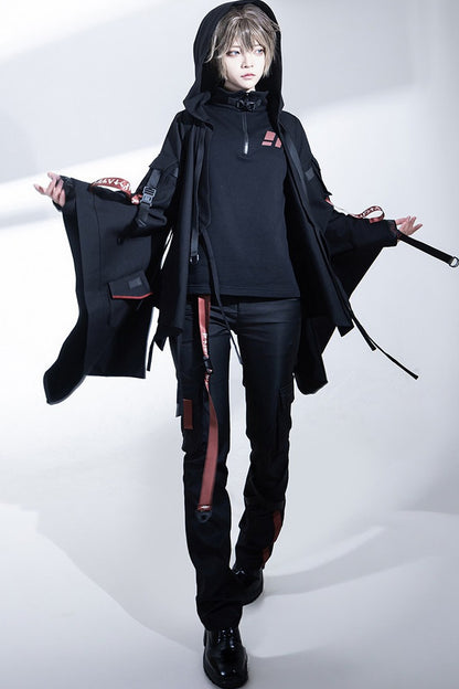 Wasteland Techwear Slim-Fit Pants+Leg warmers