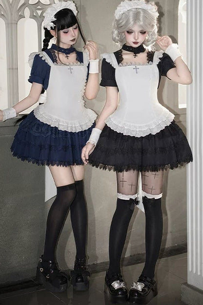 Dark Gothic Maid Lolita Set