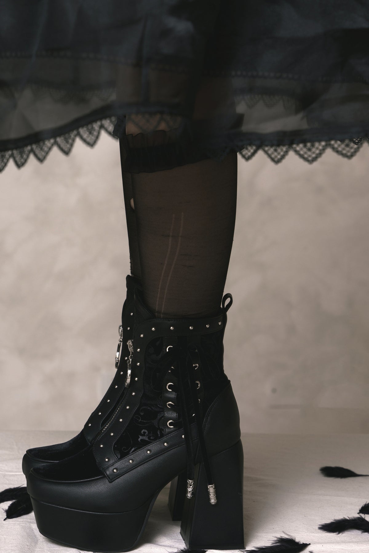 Gothic Platform Ankle Boots