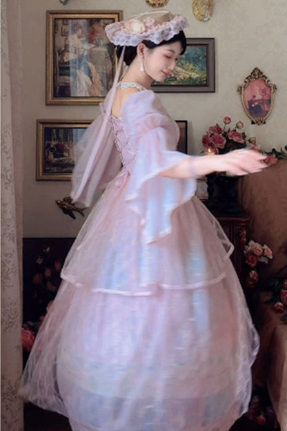 Ölgemälde-Lolita-JSK-Set mit hoher Taille