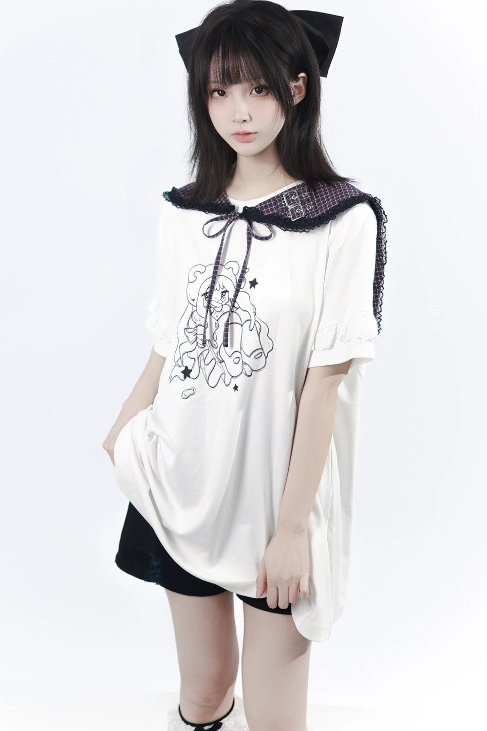 Grape Oolong T-Shirt Dress + Accessories