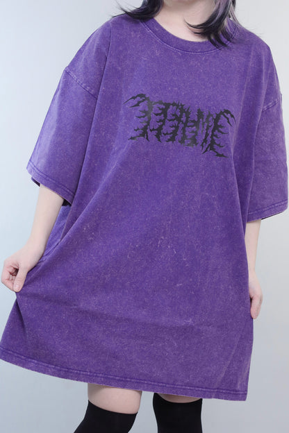 Düsteres lila Oversize-T-Shirt