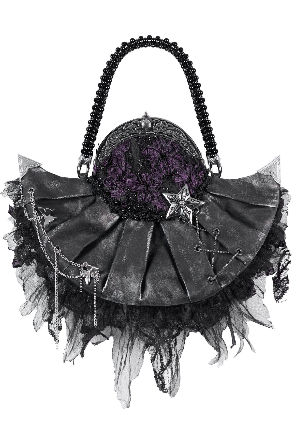 Gothic Crystal Tassel Handheld Shoulder Bag