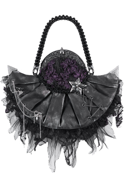 Gothic Crystal Tassel Handheld Shoulder Bag