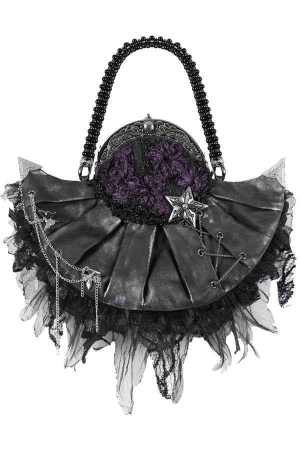Gothic Crystal Tassel Handheld Shoulder Bag