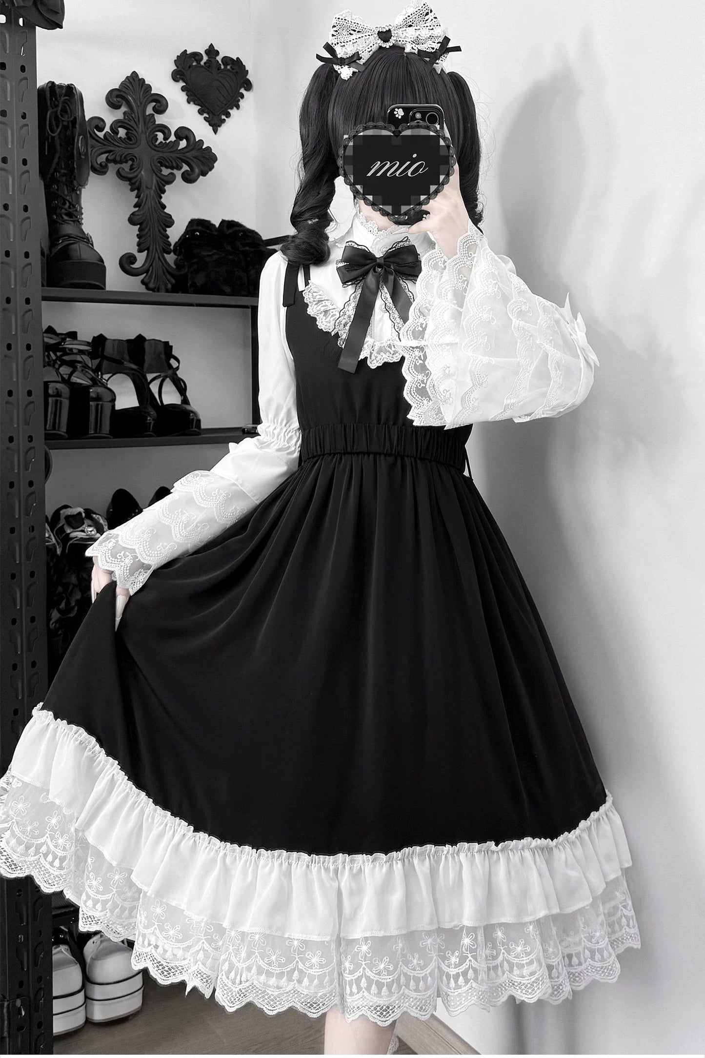 Moonlight Mermaid Lace Shirt and Dress Set-Up