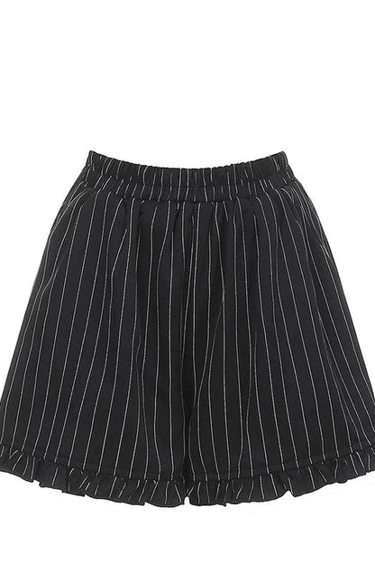 Striped Dress and Shorts Set
