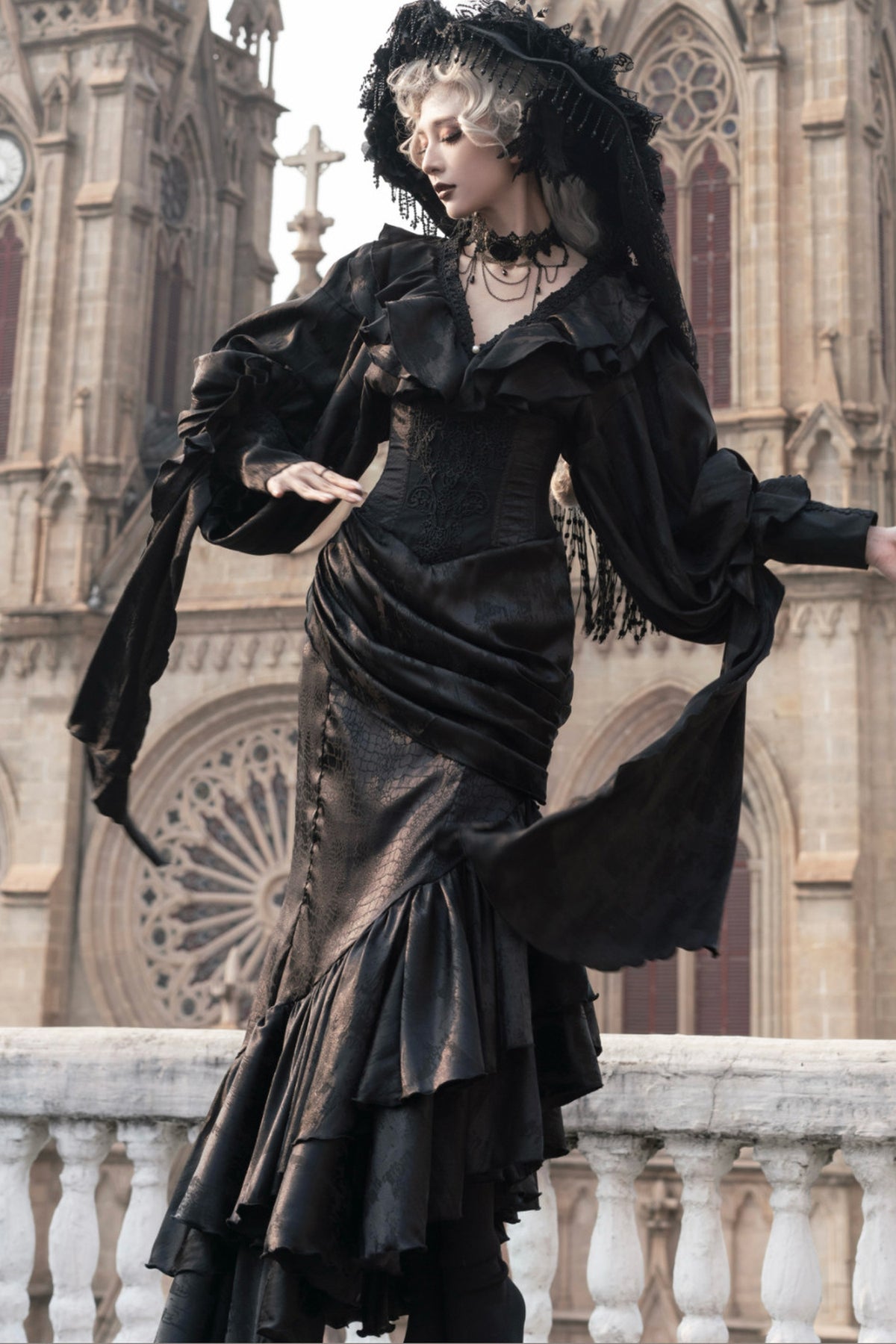 Oracle V-Neck Batwing Blouse