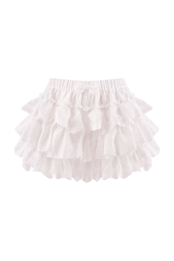 Princess Ribbon Top + White Tiered Skirt