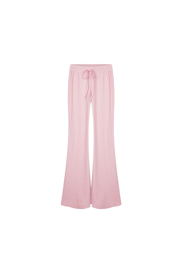 Pink Cardigan White Polka Dot Camisole and Pants 3-Piece Set-Up