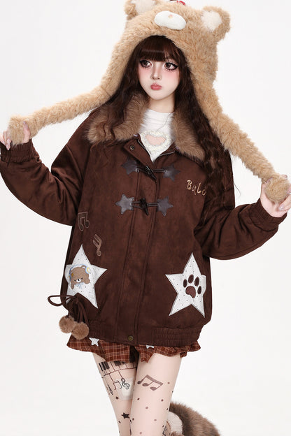 Star Bear Suede Jacket