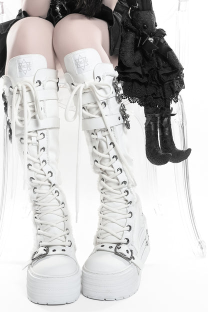 Satanic Contract Platform Boots