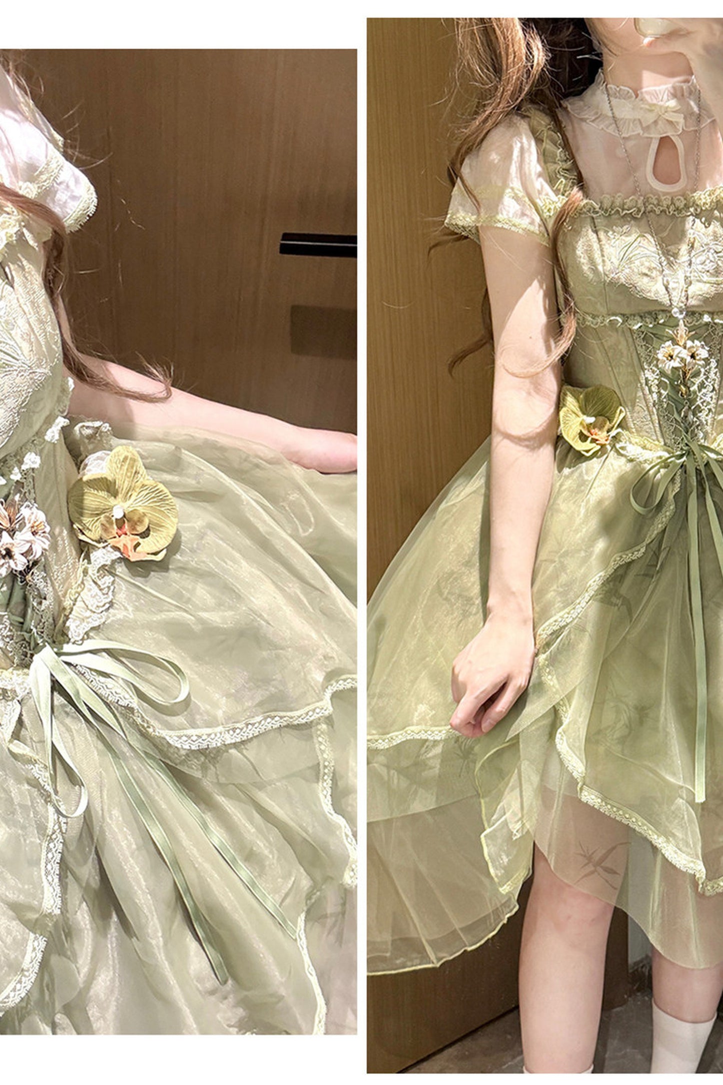 Robe de princesse chinoise romantique + accessoires