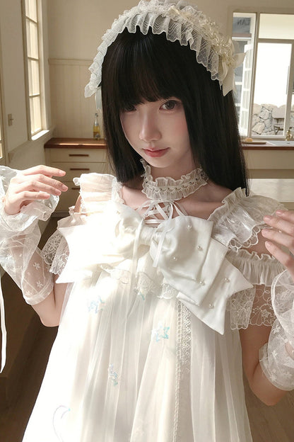 お姫様レースのドーリーワンピース