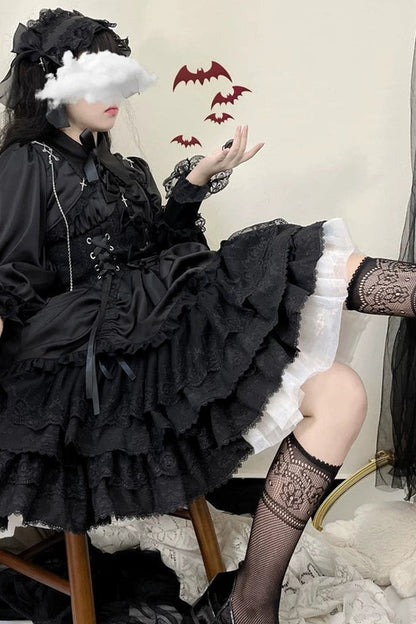 Gothic Jsk Suspender Dress Set