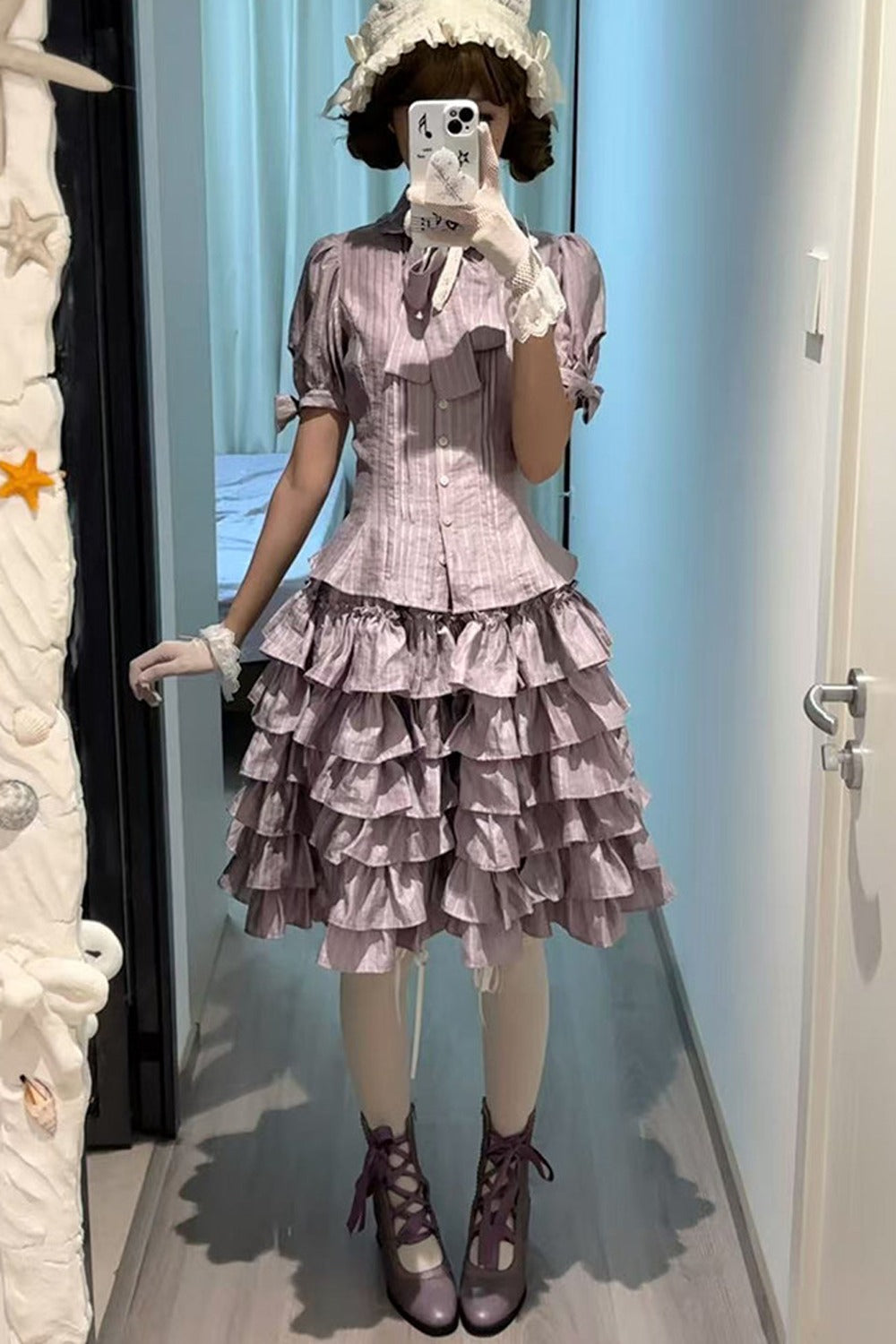 Multi-Layered Ruffle Skirt